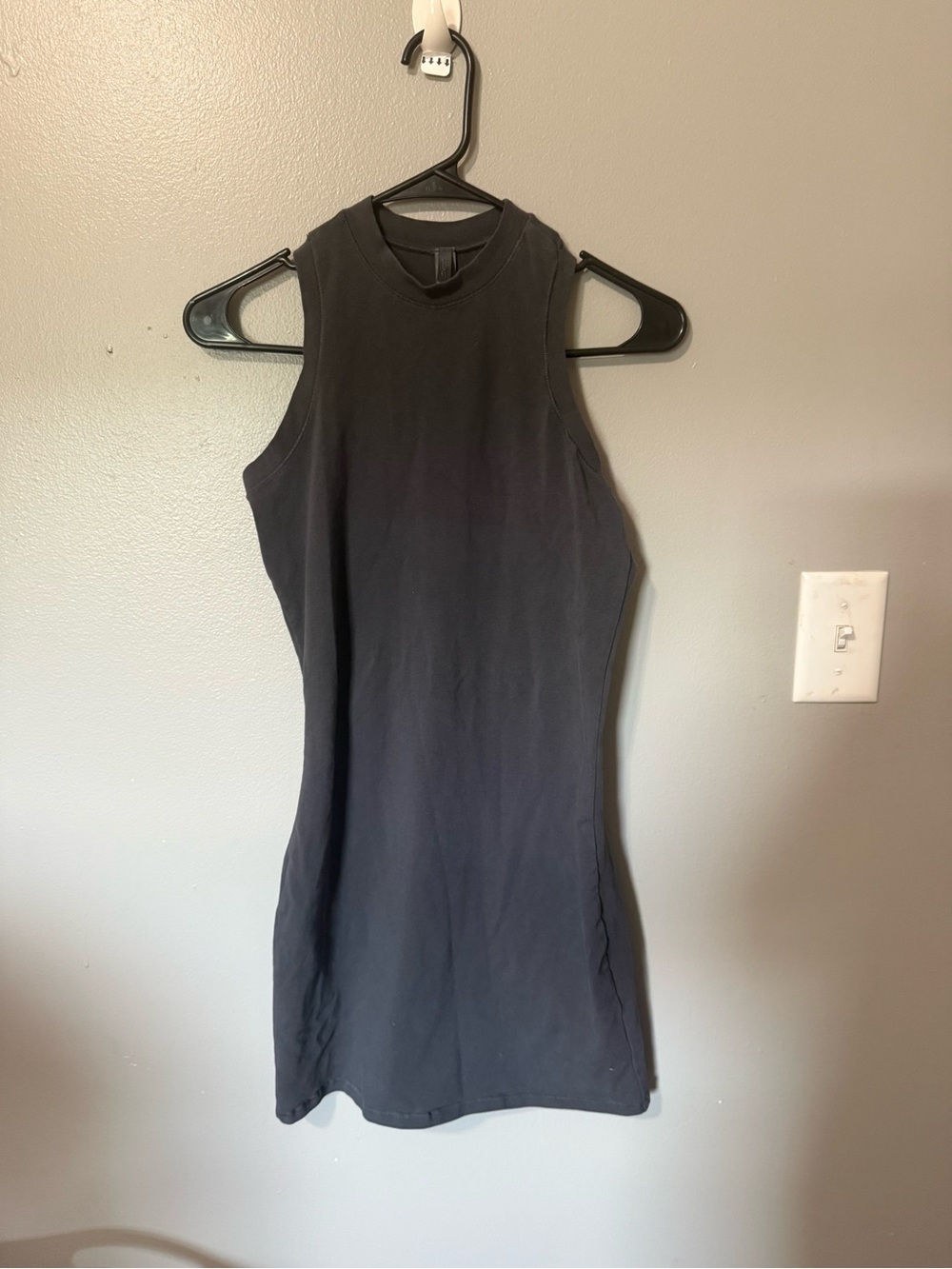 SKIMS Black Sleeveless Mini Dress size M